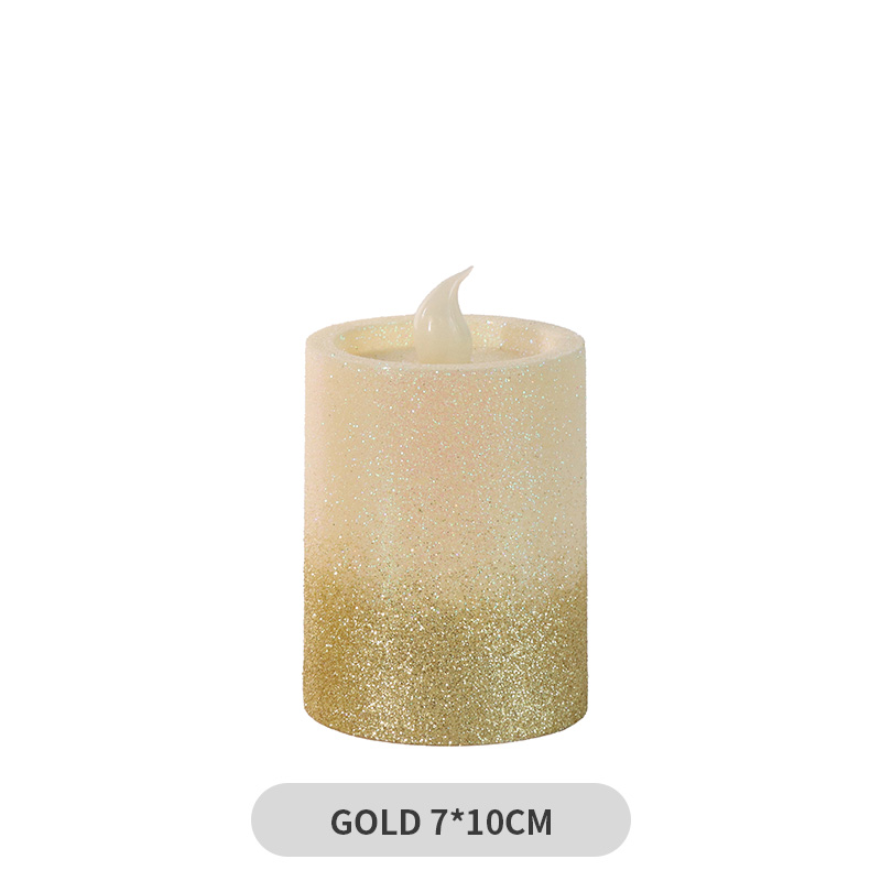 Cabeza de la vela de polvo de oro