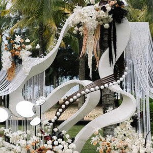 直销批发人造珍珠串珠婚礼天花板装饰珠DIY婚礼道具链条珠帘。 - Product Image 1