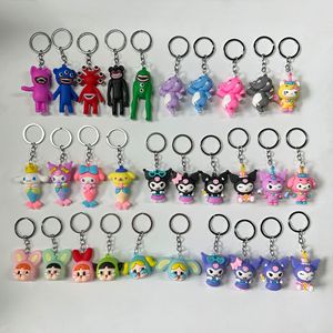 Wholesale <strong>PVC</strong> 3D Cartoon Animation Keychain Mini Random Style Rubber Keychain - Product Image 5