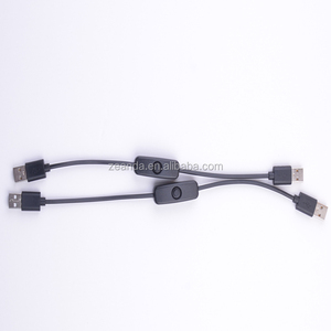 Customized USB 2.0 Micro-USB Male to Male Extension Cable with Switch <strong>Computers</strong> Earphones Barcode Scanners Pure Copper Material - Product Image 6