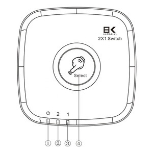 2022 48Gbps 8K 2.1 <strong>HDMI</strong> Switcher 2x1 8K@60Hz 4K@120Hz 2 Port <strong>HDMI</strong> Switch 2 in 1 Out 8K 60Hz 4K 120Hz Adapter - Product Image 2