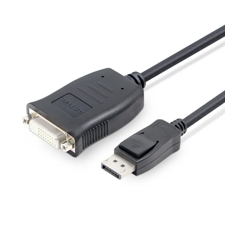 Conector convertidor de DisplayPort DP activo a DVI compatible con pantalla múltiple Eyefinity EDID DP DVI 24 + 5 cable adaptador