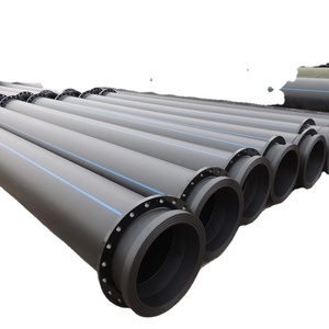 <strong>18</strong>' <strong>HDPE</strong> Pipe with Flange Connections Dredge Pipe Floats for Slurry Dredger - Product Image 1