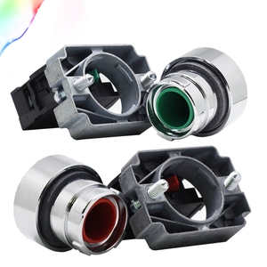 Momentaneo interruttore di pulsante con la luce 22 millimetri 10A 240V ~ 3A Circolare di piccola dimensione rotonda e Piatta Pannello NC/NO XB2-BA31 XB2-BA42 - Product Image 4
