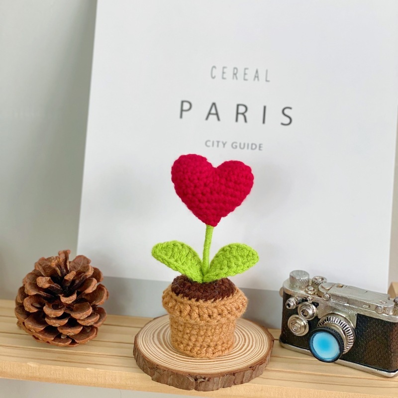 B red love potted plant