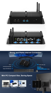 インダストリアルミニPC I5 8250U I7 8550U 2 * RJ45 2.5G Lan HD + VGA Win10 Ubuntu 6 * RS232サポート3G/4Gモジュール組み込みコンピュータストック - Product Image 4