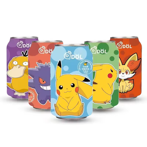 Nước giải khát có ga vị Pokémon QD0L thương hiệu phối hợp hoạt hình bán chạy 330ml bao bì mới - Product Image 1