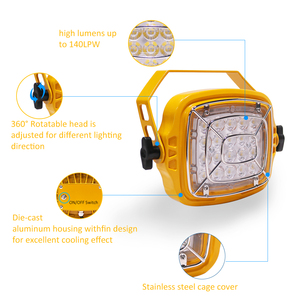 美国库存发光二极管工作灯20w 30w 50w ETL CE RoHS多功能装载坞灯 - Product Image 3