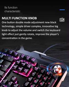 Teclado para juegos con cable de escritorio, combos de ratón para PC, caja de ordenador, escritorio con cable, teclado para juegos de 104 teclas