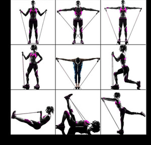 Juego multifuncional de 11 piezas Bandas elásticas de bucle para ejercicios Juego de bandas de resistencia Gimnasio en casa - Product Image 5