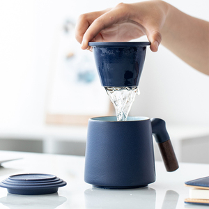 Dizüstü taşınabilir çin Kongfu çay bardağı çaydanlık ile tepsi seyahat Teaware Kung Fu çay hediye seti ile seramik çay seti Set - Product Image 6