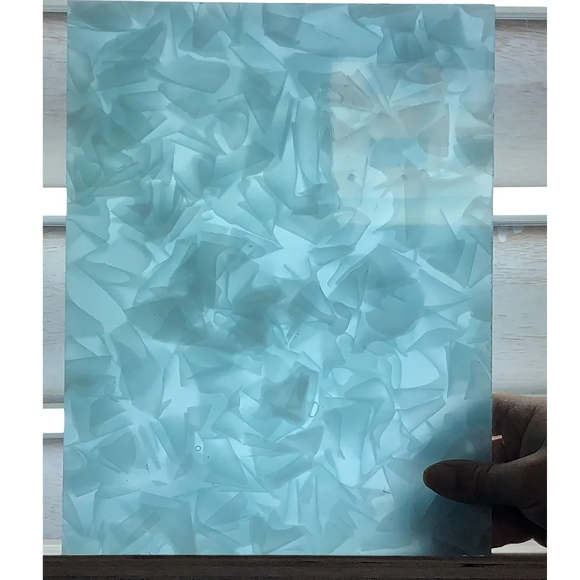 Bleu couleur onyx pierre translucide feuilles de marbre