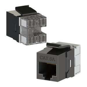 Para panel de conexión de placa frontal 180 grados UTP Cat6 Jack Keystone módulo Modular Jack Keystone Jack RJ45 módulo - Product Image 6