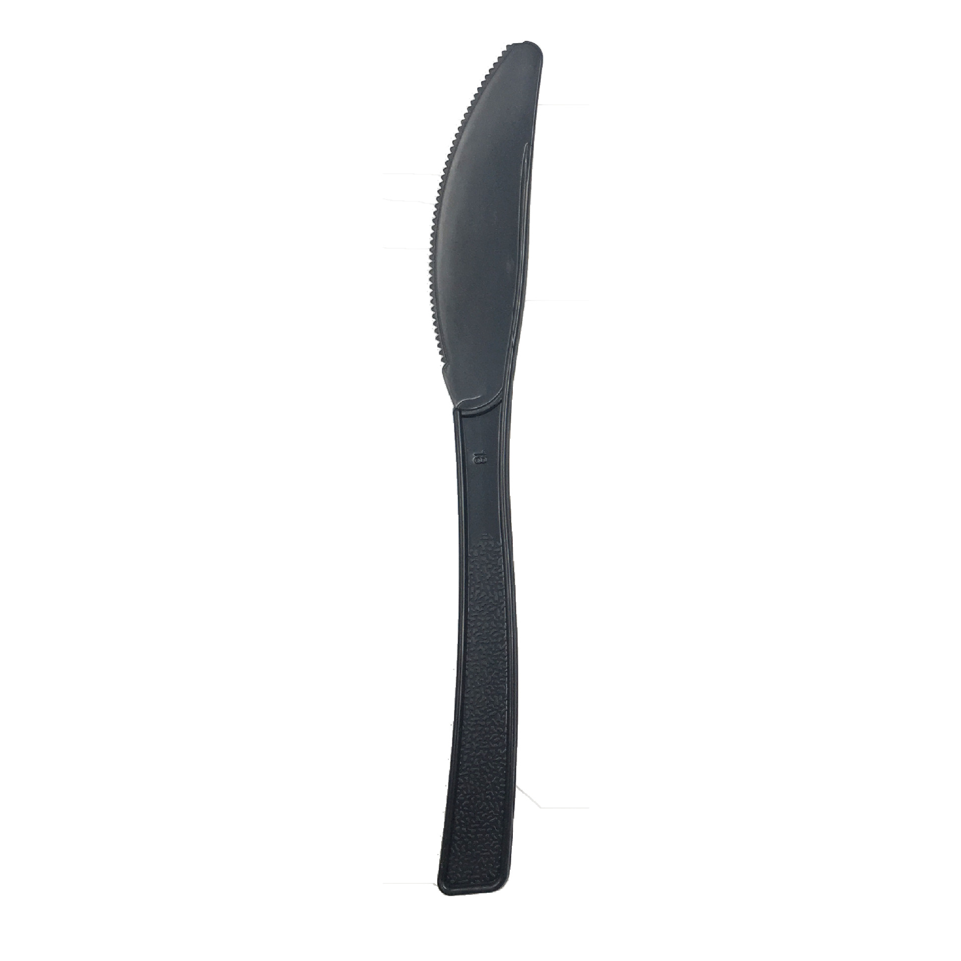 Couteau en plastique noir-16pcs
