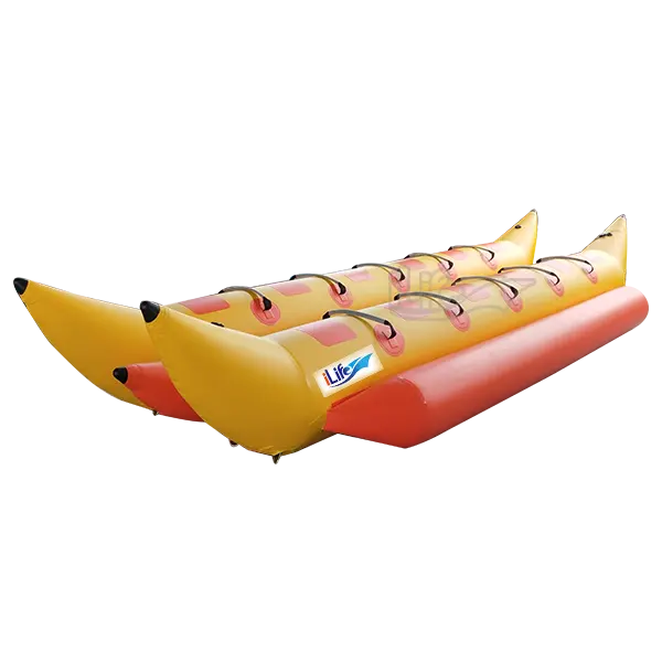 حار بيع قارب "بنانا بوت" قابل للنّفخ ، لعبة towable الموز قارب للرياضة المائية لعبة