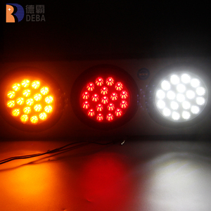 Fabrika doğrudan satış parlak çok fonksiyonlu 18 LEDs 12V 24V 4 "yuvarlak dur dönüş kuyruk işık - Product Image 6
