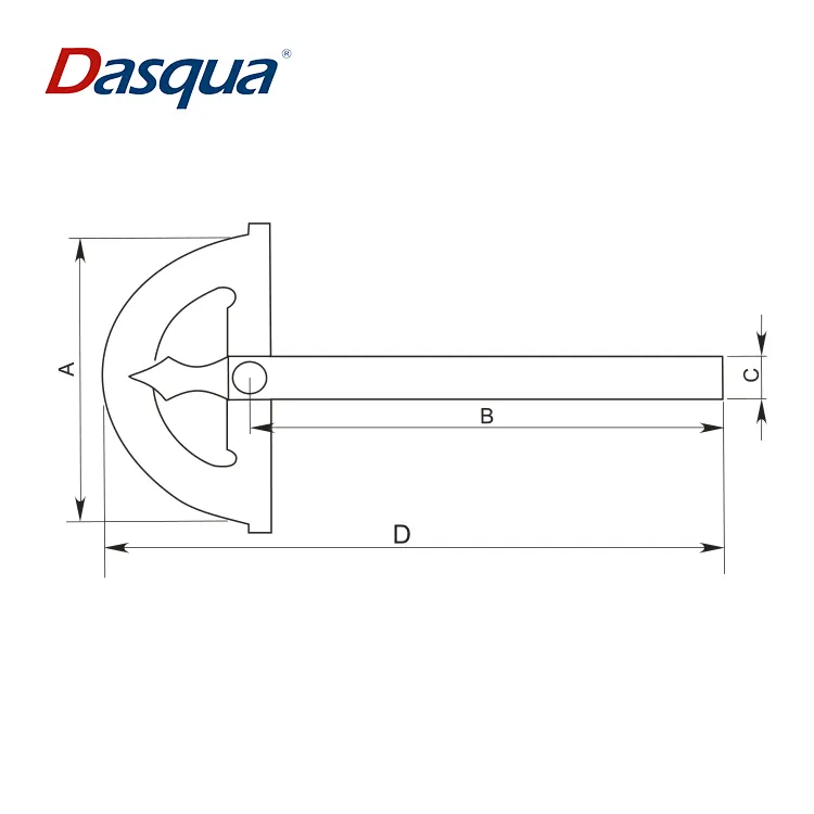 أداة منقلة من الفولاذ المقاوم للصدأ Dasqua مقبض قفل من 0 درجة يحمل أي زاوية