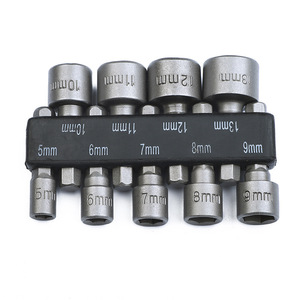SAE & Metric六角ナットドライバーセット磁気なしのクイックチェンジパワーナットドライバービットセット - Product Image 3