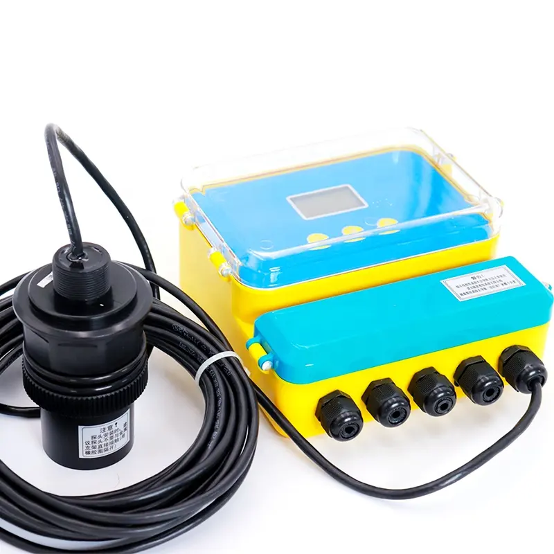 Sensor/medidor de nivel de líquido ultrasónico, 2-70m de profundidad, tipo dividido