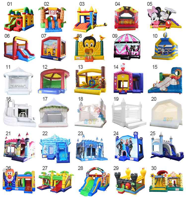 Chinese Manufacturer Giangt Game Commercial Party Rentals Bouncy Castle Inflatable White Bounce House For Party