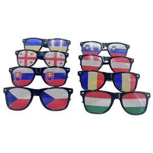 畅销定制美国墨西哥加拿大国旗太阳镜足球活动派对选举产品