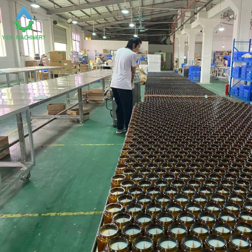 Candela che fa la macchina su larga scala di fabbrica di produzione linea di assemblaggio ad alta efficienza labor-saving e completamente automatico