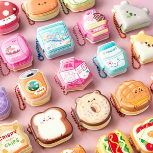 Cute Cartoon Portable Mini <strong>Notebook</strong> Decompress Relief Pinch Sticky <strong>Notes</strong> Students Portable Preparation Sticky <strong>Notes</strong> <strong>with</strong> Chain - Product Image 1