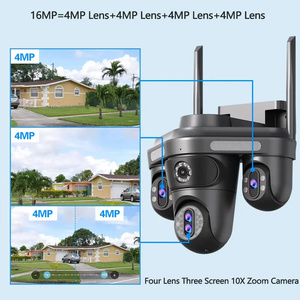 Jordan 2025 HDスマート16MP 5レンズ4スクリーン3 Pzt WiFi 10x光学ズームIPC360ホームアプリナイトビジョン熱画像8Kトリプルカメラ - Product Image 6