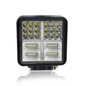 ファクトリーユニバーサルスクエア177Wデュアルカラートラックアクセサリー4x4インチショベルランプ<span class=keywords><strong>LED</strong></span>ワークライト
