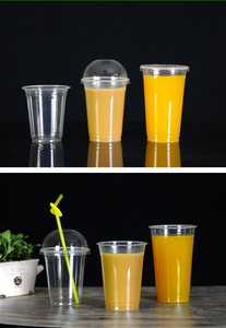 Biyobozunur plastik bardak şeffaf tek kullanımlık temizle PLA soğuk içme sütlü çay fincanları özel Logo baskılı PLA bardaklar temizle - Product Image 3