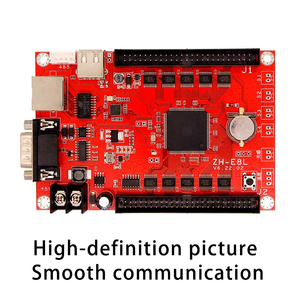 ZH-E8L LED Display scheda di controllo singolo doppio colore con porta di rete asincrona RS232 50 Pin Hub telecomando Display - Product Image 4