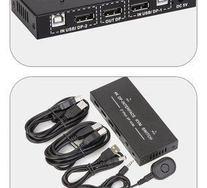 KVM 2ポートDisplayPortスイッチ4K 60Hz USB 3.0 - Product Image 6