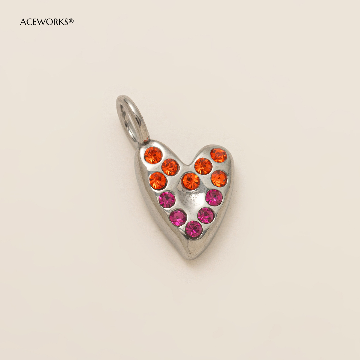 Spotted love pendant-Silver