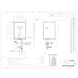 Schermo IPS da 2.8 pollici 240x320 ST7789V interfaccia SPI 40pin con Display capacitivo Touch TFT LCD moduli - Product Image 5