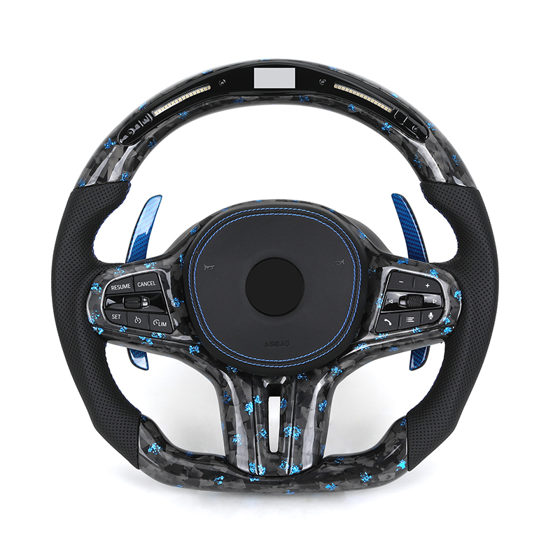 Azul Forjado Carbono +LED