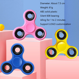 Biểu tượng tùy chỉnh cảm giác tay lo lắng cứu trợ ngón tay đồ chơi ba-lá ánh sáng lên thần tài Spinners cho trẻ em - Product Image 2