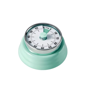 Visualizzato Timer da cucina rotondo promemoria meccanico con aspirazione magnetica in plastica sveglia conto alla rovescia per la cottura - Product Image 4