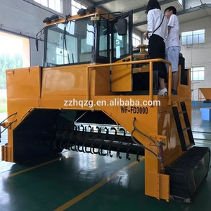 鶏の肥料便堆肥化機/動物の肥料堆肥化機/クローラー式堆肥ターナー