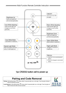 Rf 2,4g светодиодный пульт дистанционного управления 2,4g rf rgb светодиодный контроллер ручной светодиодный потолочный светильник 2,4g пульт дистанционного управления - Product Image 6