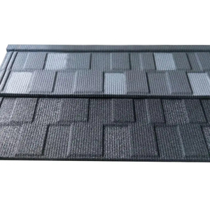 2025 mới kim loại lợp ngói Nhà cung cấp giá rẻ Trọng lượng nhẹ tối màu xám ván lợp Loại kim loại Ngói Đen đá tráng lợp ngói - Product Image 4