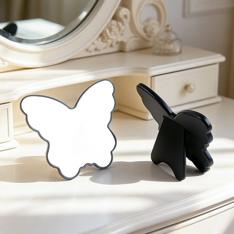 Butterfly desk mirror-black