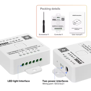 ESann 5050 SMD 4 в 1 5 в 1, серия PWM Cob, полоска света, Wi-Fi, с поддержкой B-luetooth RGBCCT RGB RGBW, светодиодный контроллер - Product Image 3