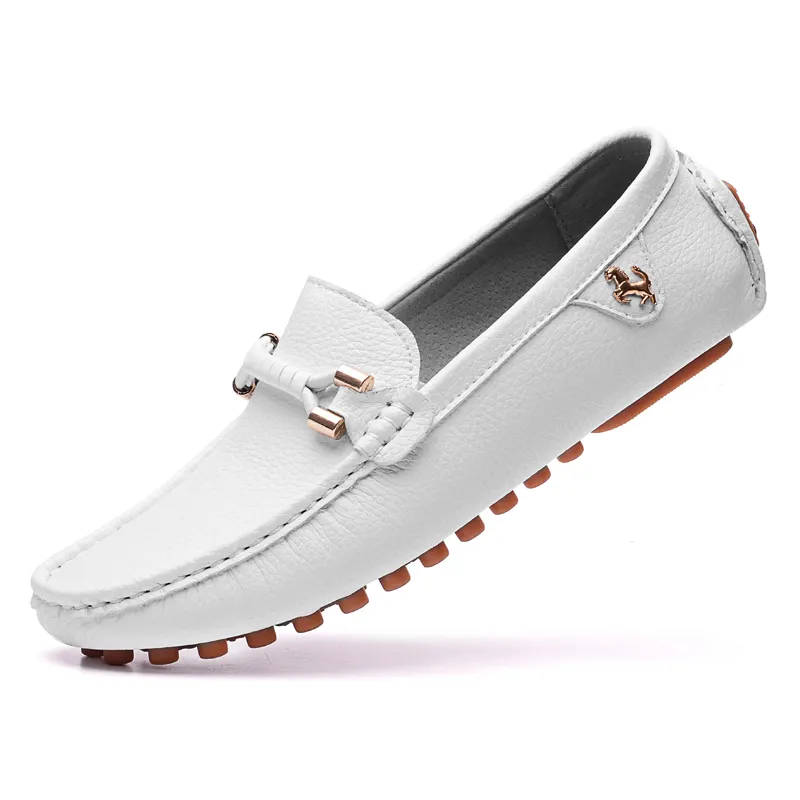 Latest styles new arrival 2023 cheap factory OEM leather men's loafers shoes flat india italy designer small order