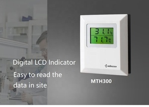 Sensor de temperatura y humedad de la habitación, pantalla LCD Digital tipo pared MTH300: 0.3% con salida opcional de 0-5v/0-10v/4-20 ma/rs485 - Product Image 3