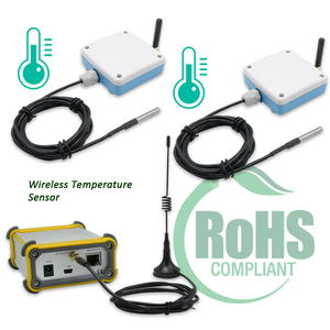 2 juegos de sensor inalámbrico de temperatura precisión y control de temperatura sala de uso sensor de temperatura ZigBee impermeable - Product Image 1