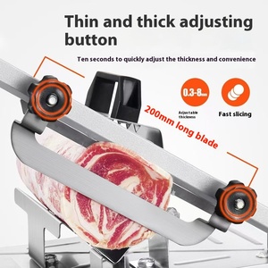 小型家用不锈钢手动切肉机羊肉卷肥牛土豆切割机果蔬工具 - Product Image 4