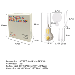 Baby Ear Cleaner Ferramenta de Remoção de Cera Lanterna Earpick Colher Plástico Seguro Sliver Iluminado Gracey Cureta Brilhante orelha pick - Product Image 4