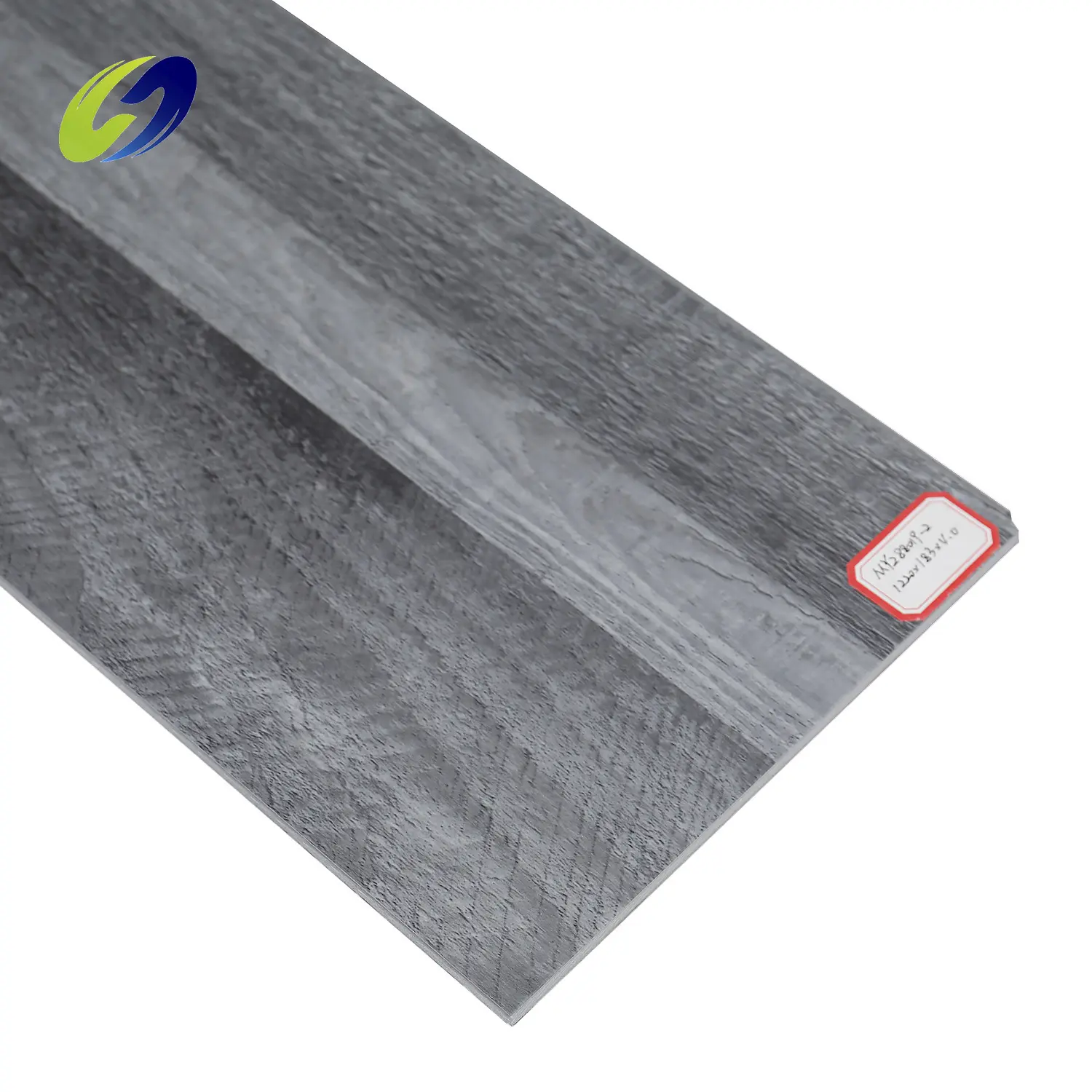 dark grey color wooden texture uniclic SPC pvc vinyl flooring