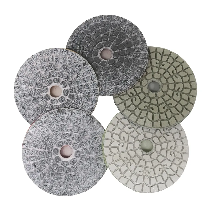 SMT 5-Step Polishing Pads Polishing Granite Floor Marble Stone 3mm Wet Diamond Hand Polishing Pads