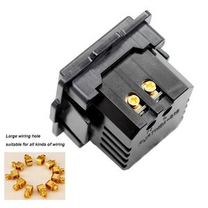Toma de corriente USB de escritorio doble a presión, tipo de tarjeta integrada, adaptador de carga USB, 2 puertos de nailon para toma de mesa de tira de alimentación - Product Image 5